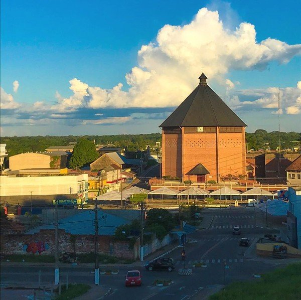 Catedral Nossa Senhora da Glória, no Centro de Cruzeiro do Sul — Foto Wesley Morais Arquivo pessoal