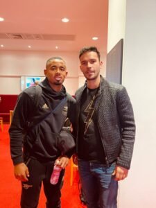 Stheve Lopes e Gabriel Jesus