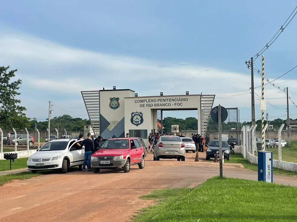 Visitas íntimas estão suspensas no pavilhão E do Complexo Penitenciário de Rio Branco nesta quarta (6) — Foto: Ana Paula Xavier/Rede Amazônica
