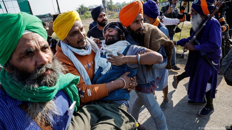 A Índia detém os agricultores protestantes, acampamentos, DW - 20/03/2025