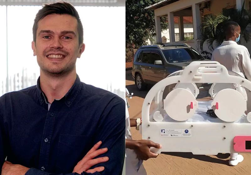 O entregador Leandro, do Reino Unido, foi entregar compras de supermercado e estranhou quando tocou tocou a campainha. A mulher não atendeu porque estava desmaiada em casa. - Foto: ASDA