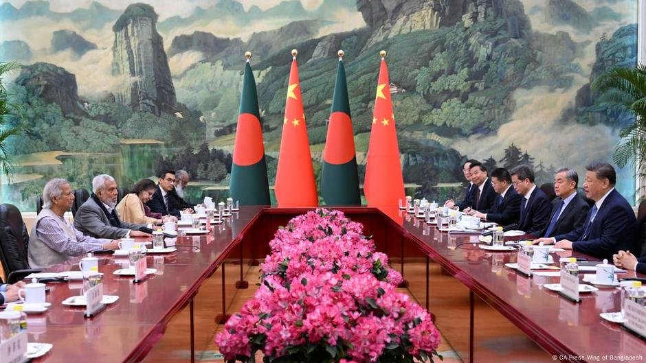 Enquanto Bangladesh constrói laços com a China, a Índia analisa - DW - 31/03/2025