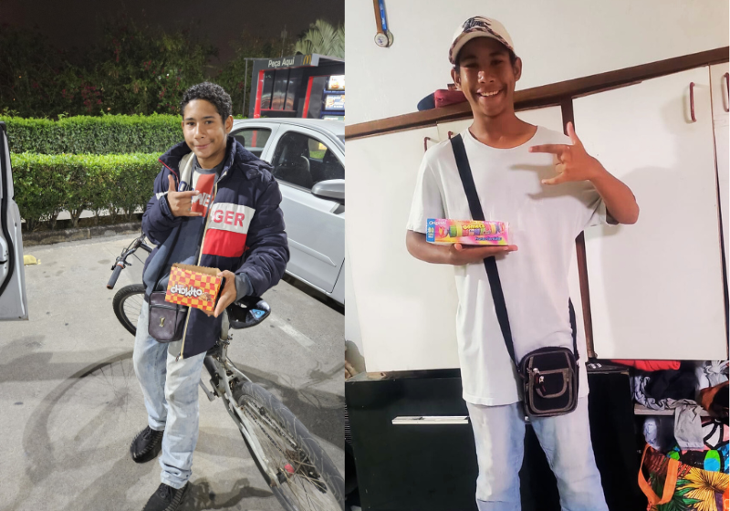 O garoto Genaro, de 15 anos, encontrou a bolsa perdida com o dinheiro da aposentada e devolveu para a dona porque ele "é jovem e pode trabalhar". - Foto: Arquivo pessoal