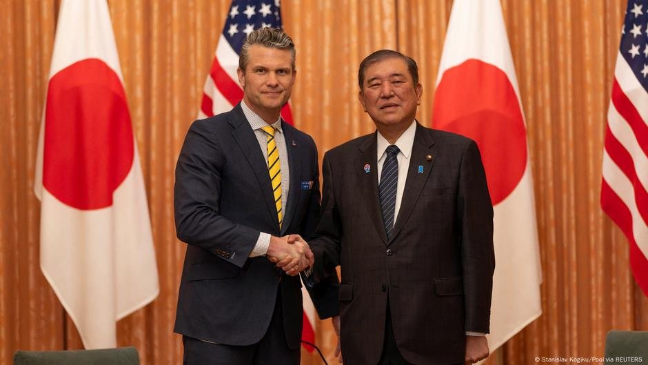 Laços com o japonês "crucial" a combater a China - DW - 30/03/2025