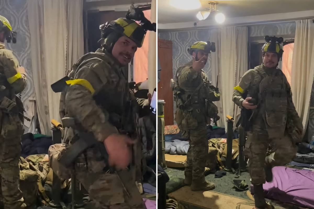Militares brasileiros viralizam com funk na Ucrânia - 03/03/2025 - Você viu?
