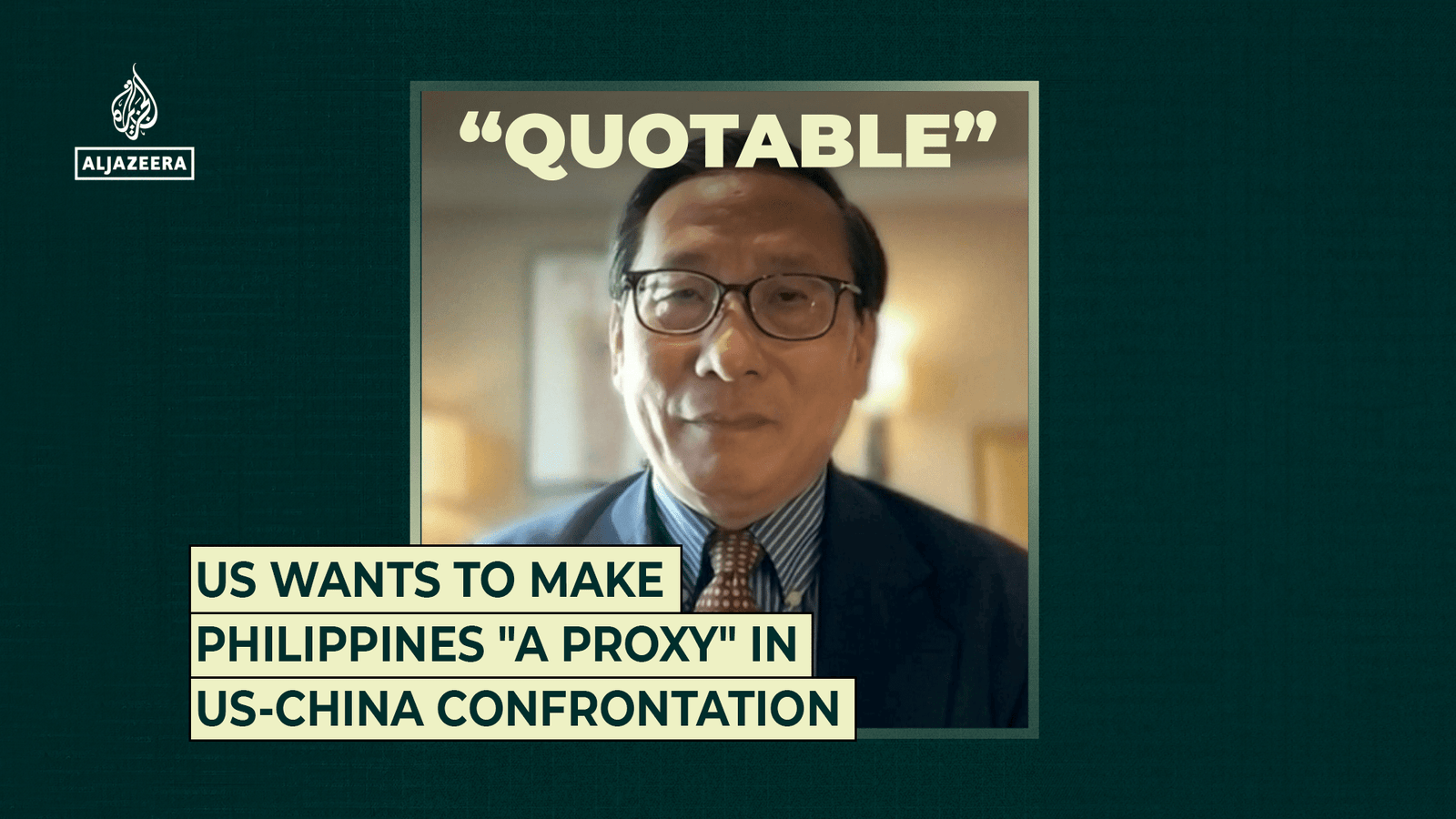 Nós queremos fazer das Filipinas "um proxy" no confronto dos EUA-China