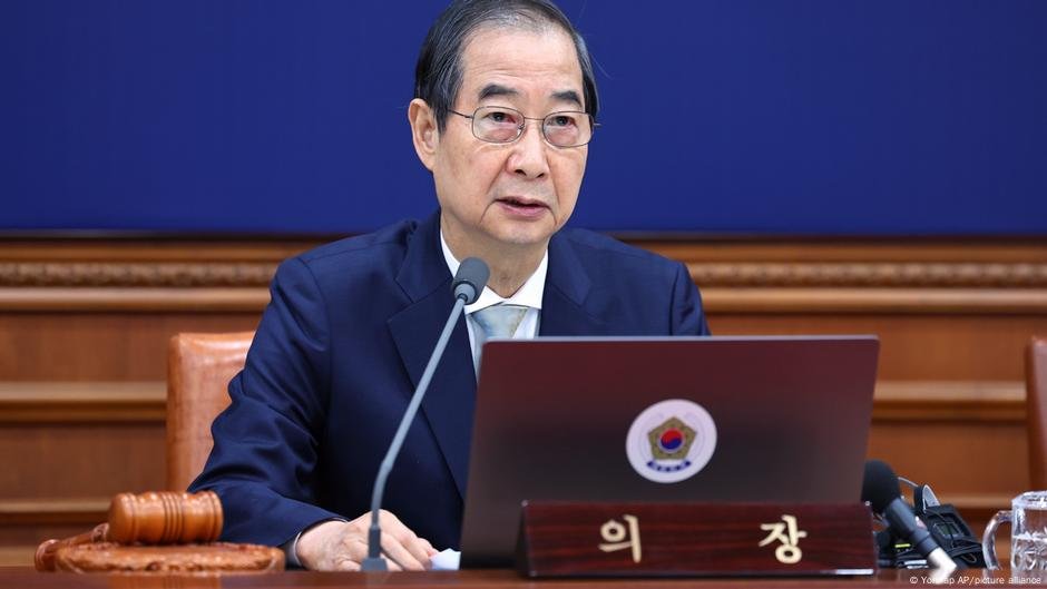 O Tribunal Sul da Coréia rejeita o impeachment do PM Han Duck-Soo-DW-24/03/2025