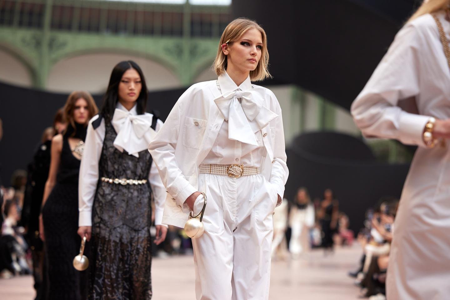 O buquê final original da semana de moda de Paris