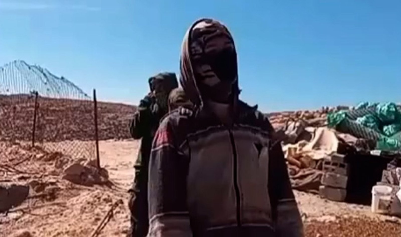 Os colonos israelenses atacam Village em Masafer Yatta, Occupado na Cisjordânia