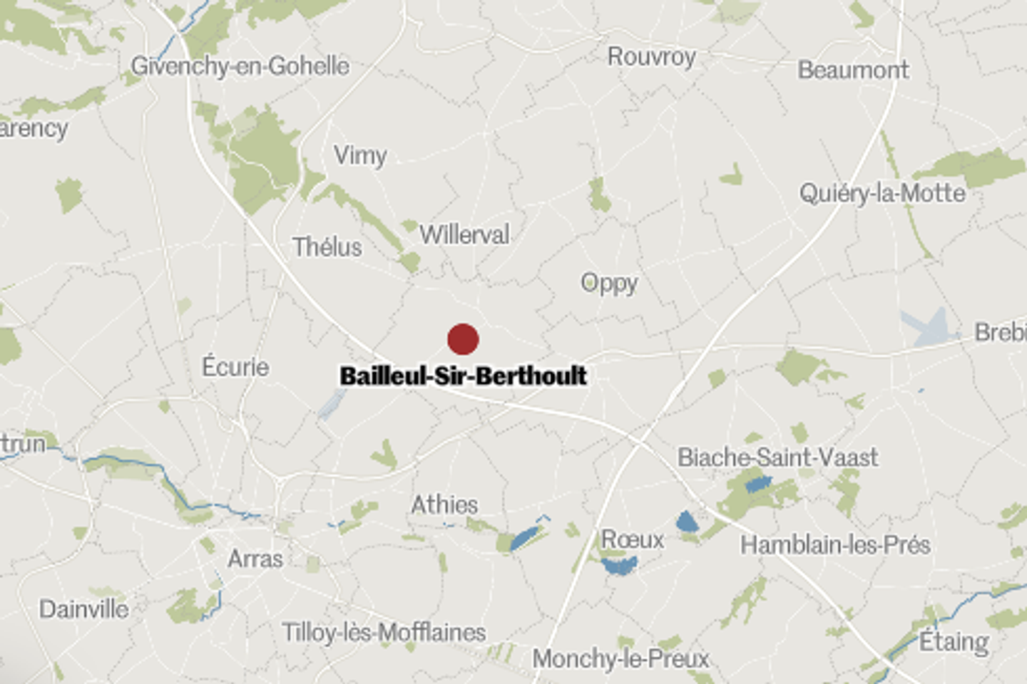 Perto de Arras, dois soldados mortos em uma colisão entre um trem e seu veículo