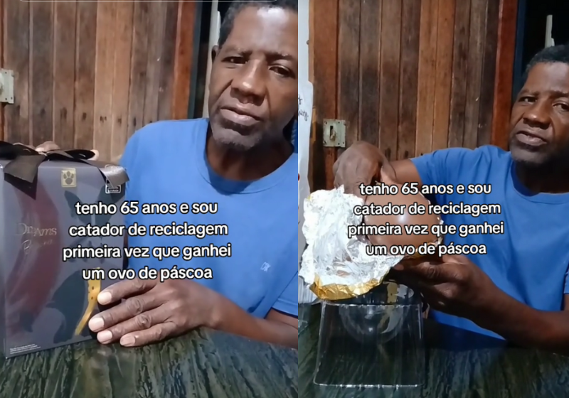 O ator Henri Castelli tranquiliza o menino Arthur Victor, que é autista, após apresentação da Paixão de Cristo, no interior do Ceará. O garotinho ficou com medo. - Foto: @politica_metropolitanaPM