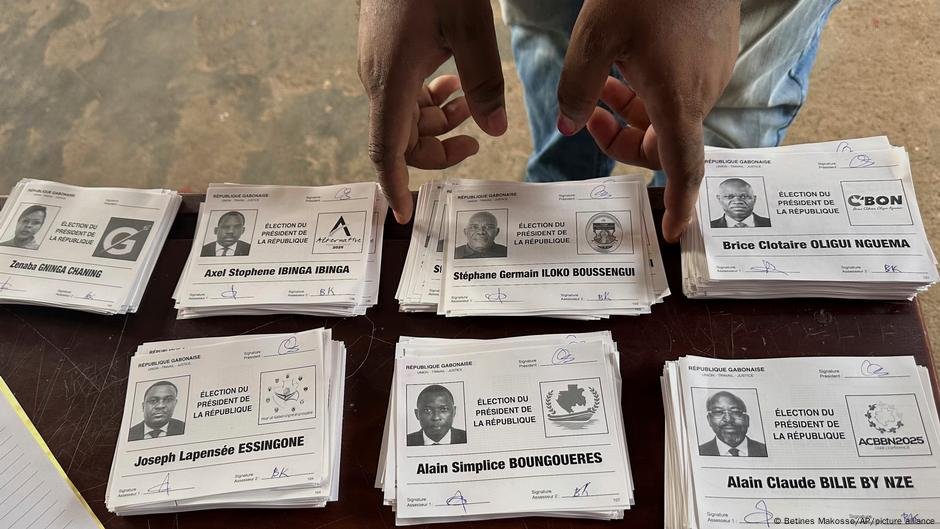 Chefe da Junta Gabão vence eleição - Resultados provisórios - DW - 13/04/2025