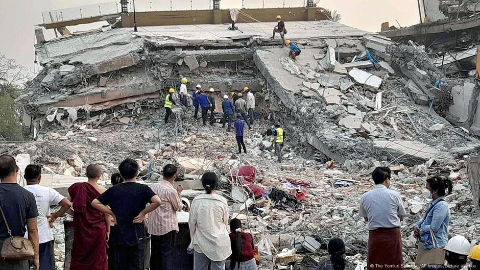 Mianmar Death Toll continua a subir após o terremoto - DW - 04/04/2025