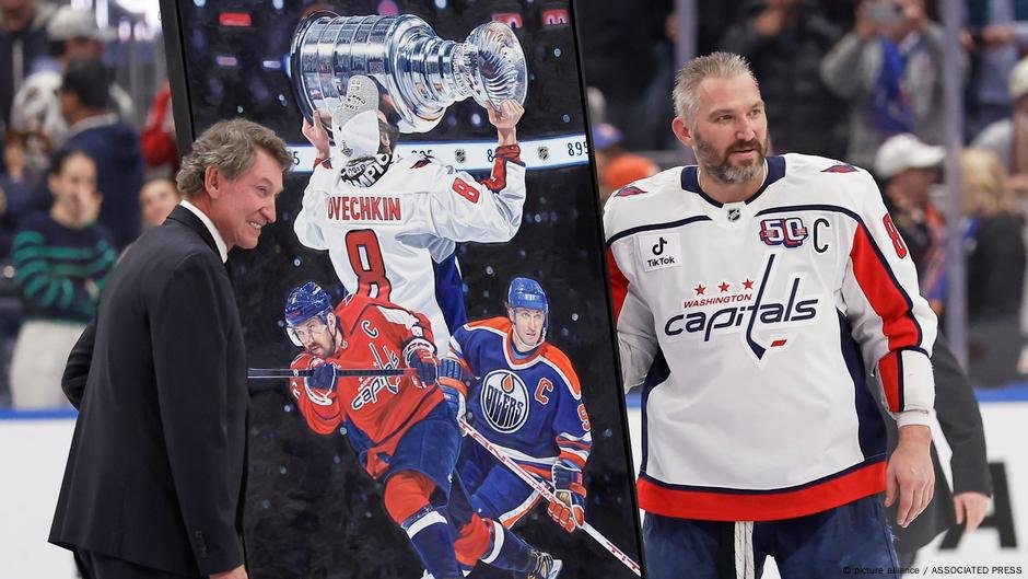 Ovechkin quebra o recorde de gols da NHL, mas Putin Link lança Shadow - DW - 28/03/2025