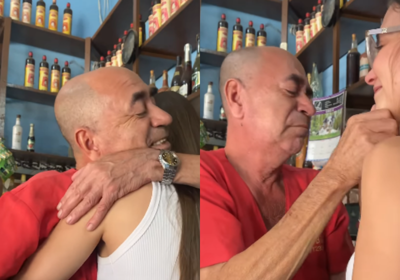 Seu Gentil é pai da Aline e pede ajuda para consertar um Chevette 74, que ele usa para levar a filha ao médico - Foto: arquivo pessoal