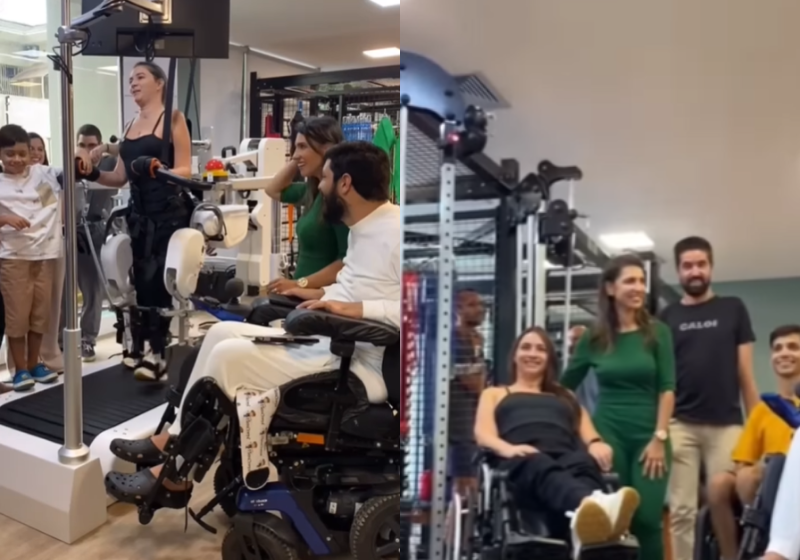 A Juliana, professora de Libras, interpreta as palavras da juíza de paz no próprio casamento para o noivo Paulo, que é surdo. Muito amor e emoção. Foto: @julibrasss