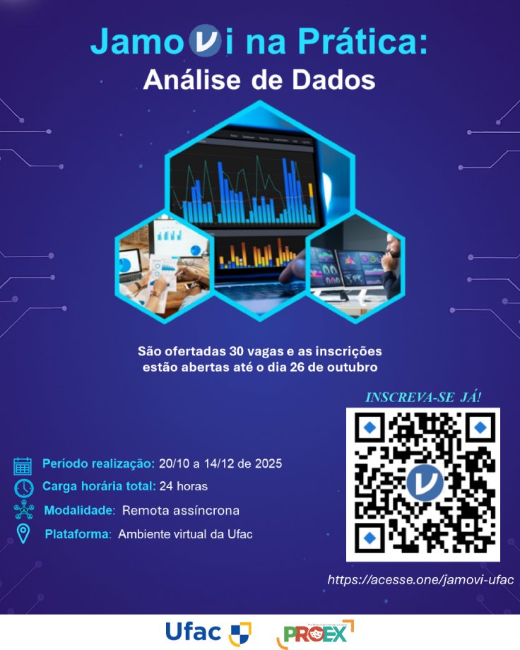 Curso de extensão da Ufac sobre software Jamovi inscreve até 26/10 — Universidade Federal do Acre